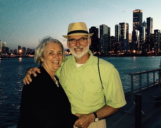 Chicago lights with the love of my life. Papa