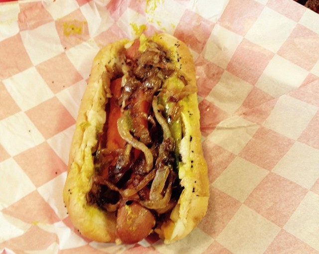 Yummy! The Chicago Hotdog.