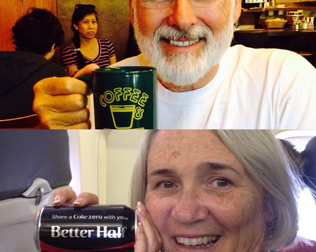 And YES, Peggy is my better half. We actually go this can served to us on the flight home. How cool.