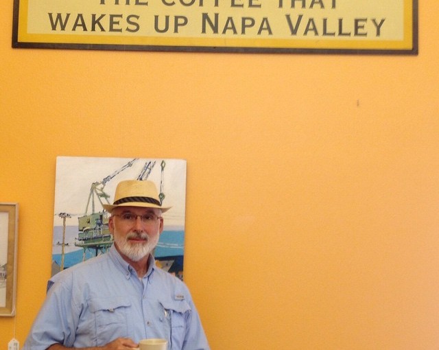 It seems only fitting that this sign should go with Papa. In Napa Valley at Calistoga Roastery.