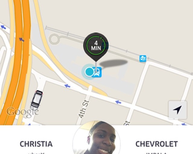 Our Uber driver, Christia was quick and very helpful.