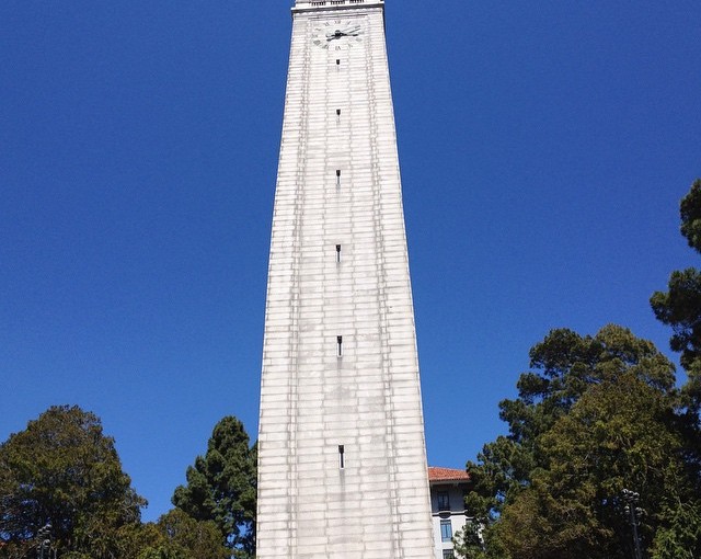Visited U. Cal at Berkley campus. This clock tower is the center of campus.