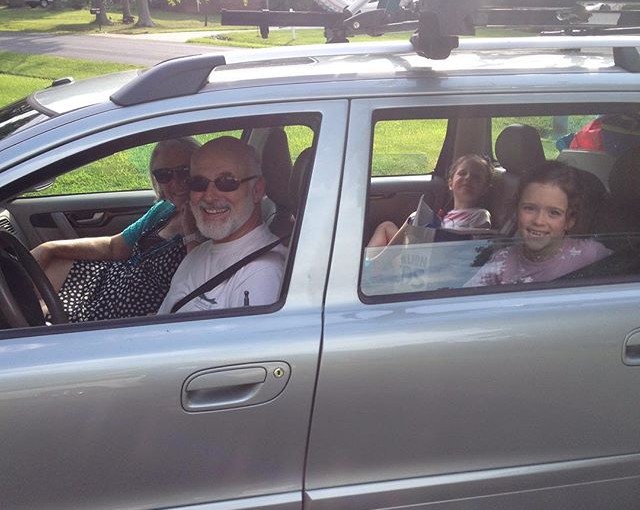 Leaving for our camping trip at Sarandon Lakes campground. What a fun time